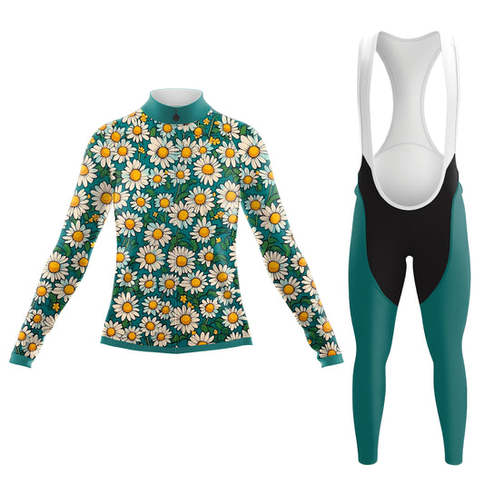 A sea of daisies Women's Long Sleeve Cycling Kit