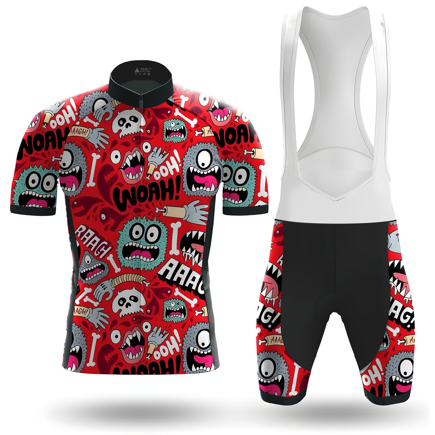 Screaming Graphic Men's Short Sleeve Cycling Kit
