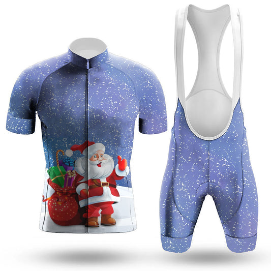 Men's Short Sleeve Cycling Jersey Gift From Santa Claus | RSSC Premium Cycling Kit with Moisture Wicking Fabric