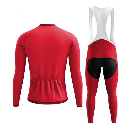 Red Signal Men's Long Sleeve Cycling Kit