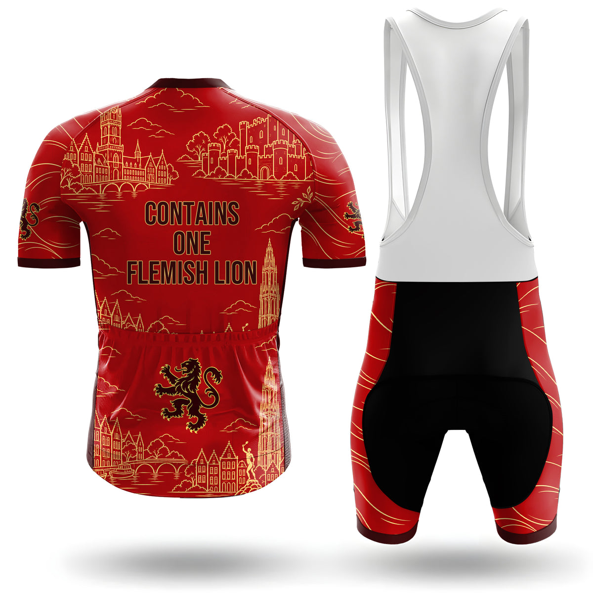 Tenue de cyclisme pour homme à manches courtes « Belgian Surrealismus »