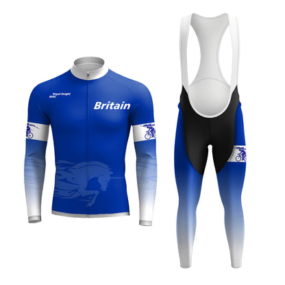 British Royal Knight Men's Long Sleeve Cycling Kit