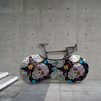 Sugar Skull Bicycle Wheels Cover