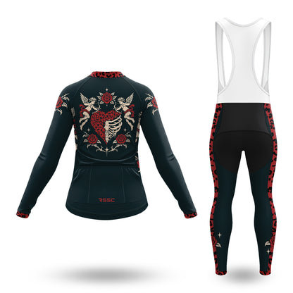 Vintage Cherub Women's Long Sleeve Cycling Kit