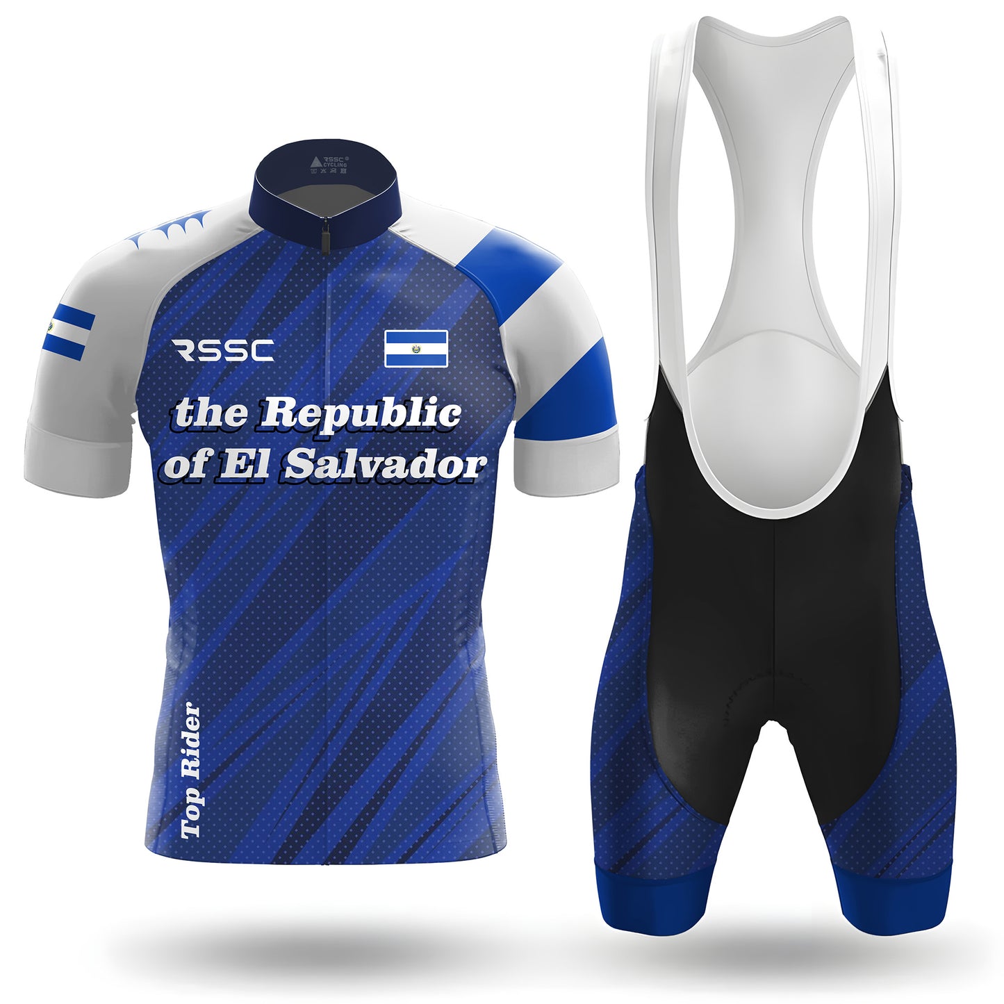 The Republic of El Salvador Men's Short Sleeve Cycling Kit