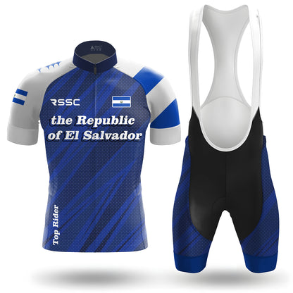 The Republic of El Salvador Men's Short Sleeve Cycling Kit