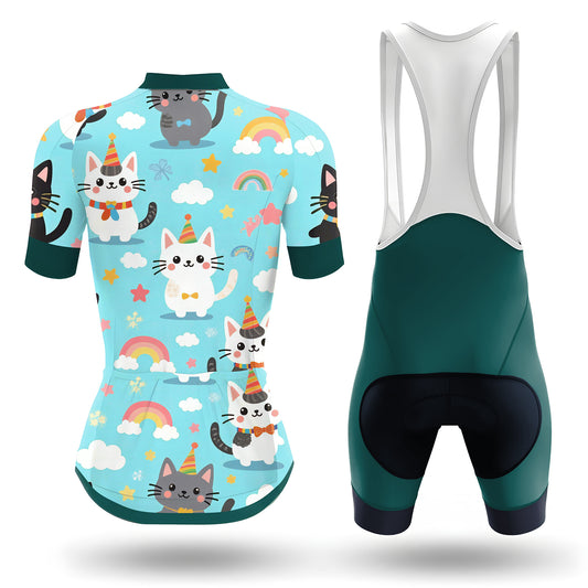Rainbow Neko-Flux Women's Short Sleeve Cycling Kit