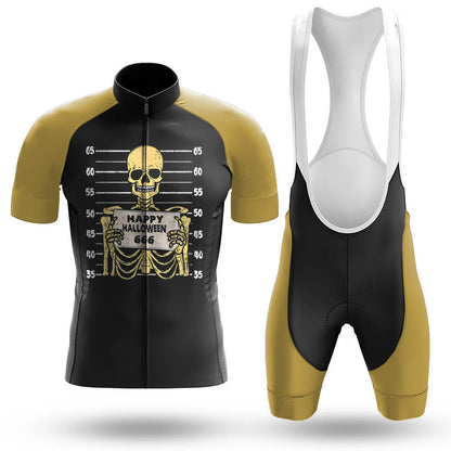 Skeleton Happy Halloween 666 Skull Bones Men's Cycling Kit