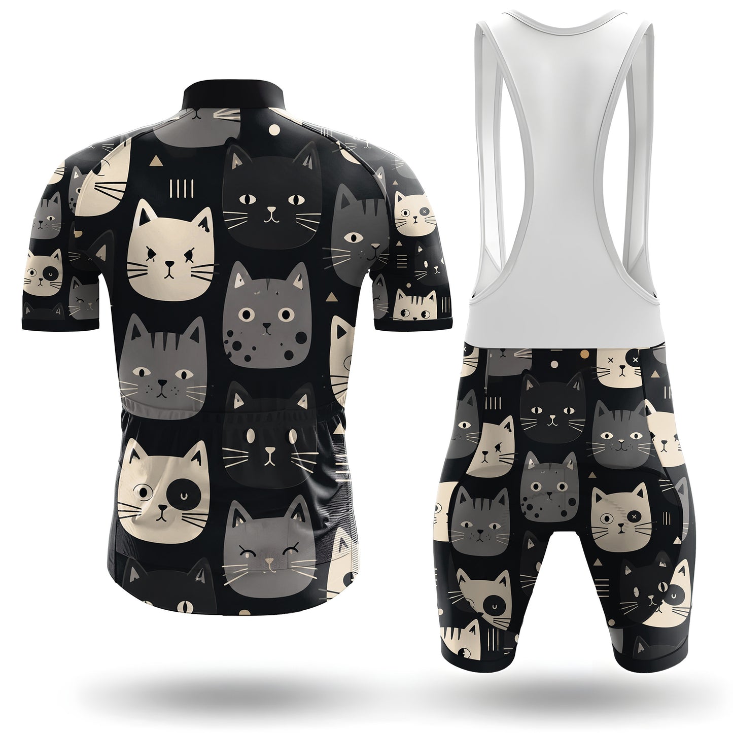Happy Emoticon Cat Men's Cycling Kit