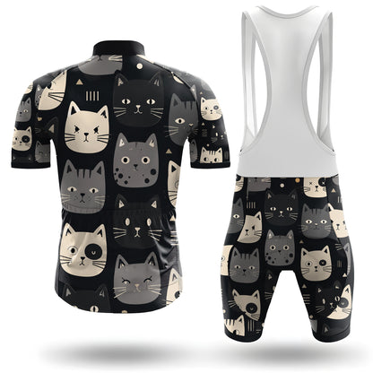 Happy Emoticon Cat Men's Cycling Kit