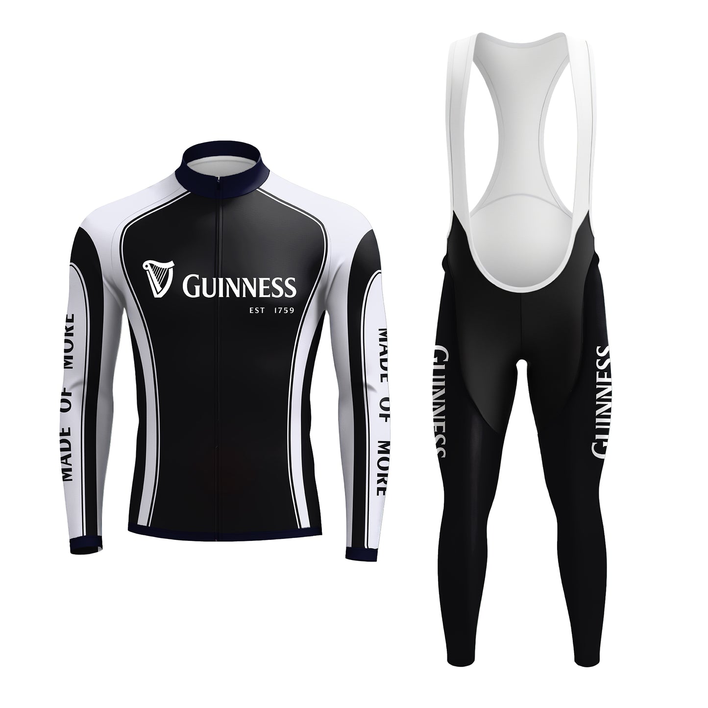 Guinness Retro Men's Long Sleeve Cycling Kit
