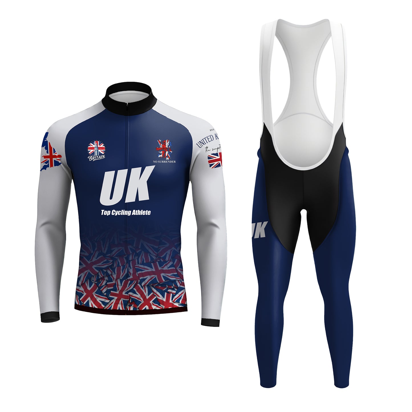 British cyclist  Men's Long Sleeve Cycling Kit