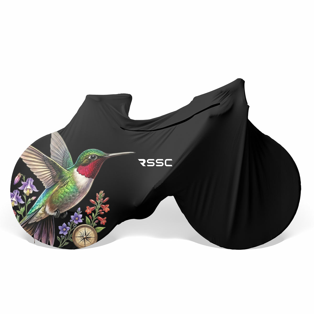 Hummingbird Among Flowers Bicycle Full Cover