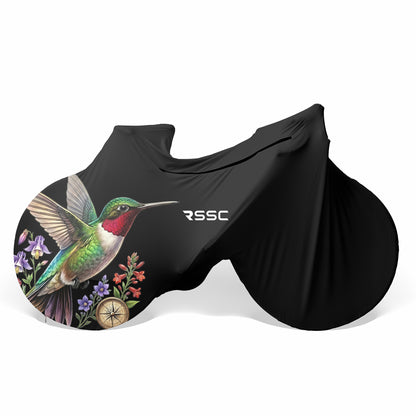 Hummingbird Among Flowers Bicycle Full Cover