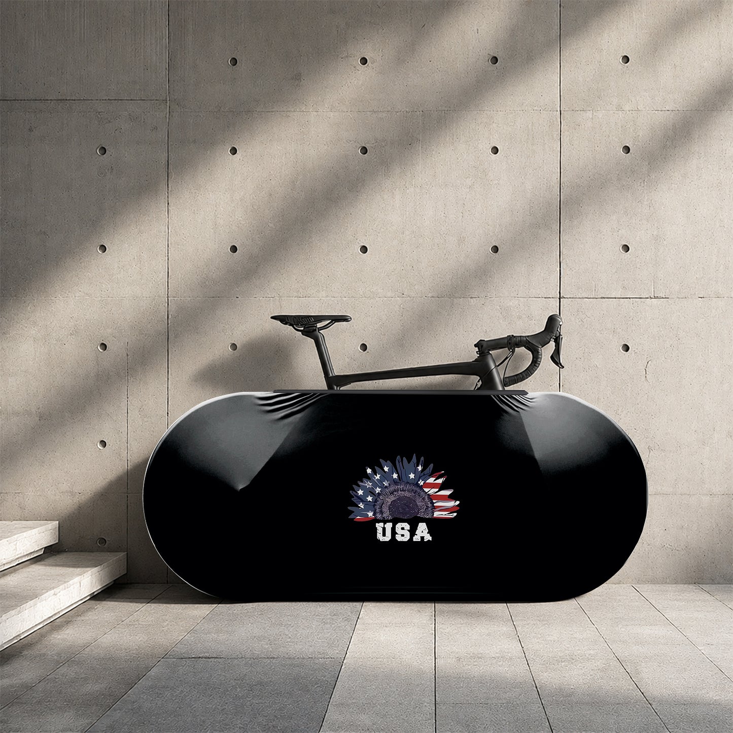 Sunflower Patriot USA Bicycle Wheels Cover