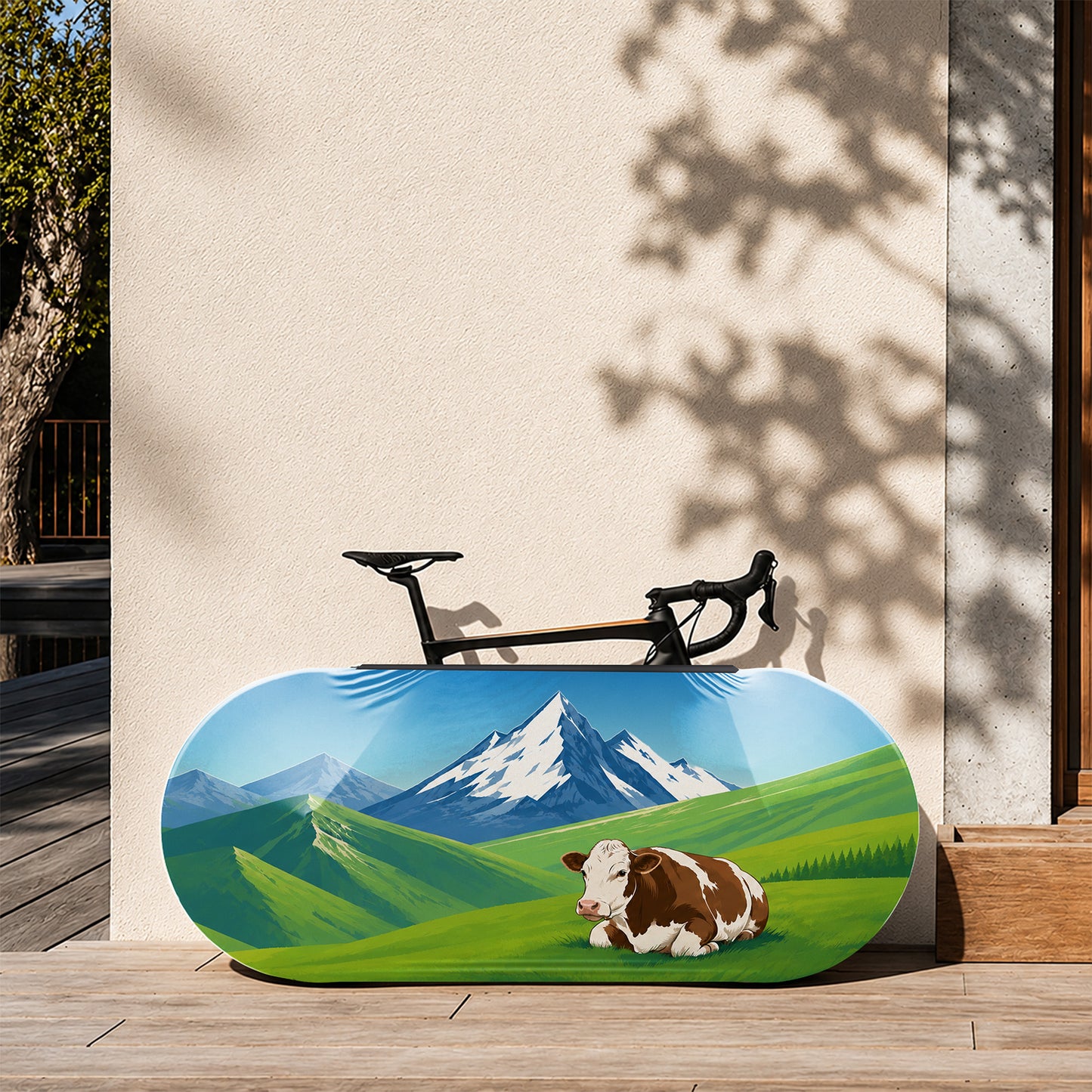 Swiss Cow Bicycle Wheels Cover
