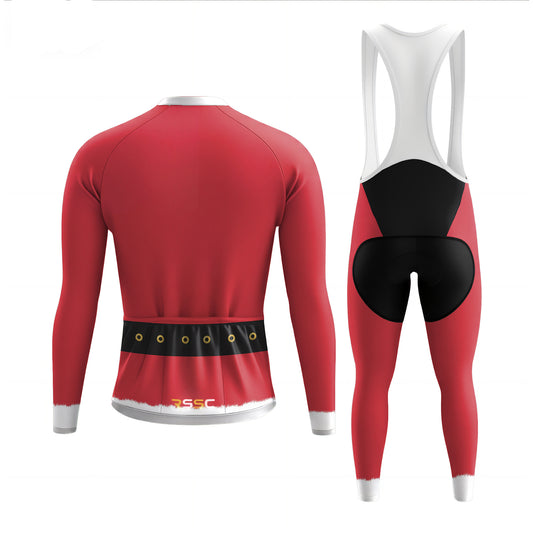 Santa Claus costume Men's Long Sleeve Cycling Kit