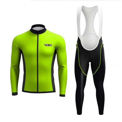 Green flash Men's Long Sleeve Cycling Kit