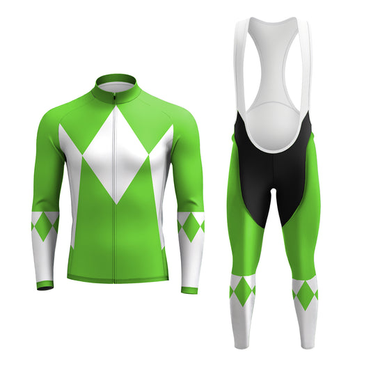 Cycling Rangers Green Men's Long Sleeve Cycling Kit