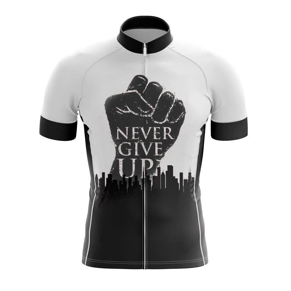 Never Give Up Men's Short Sleeve Cycling Kit | Rsscsports