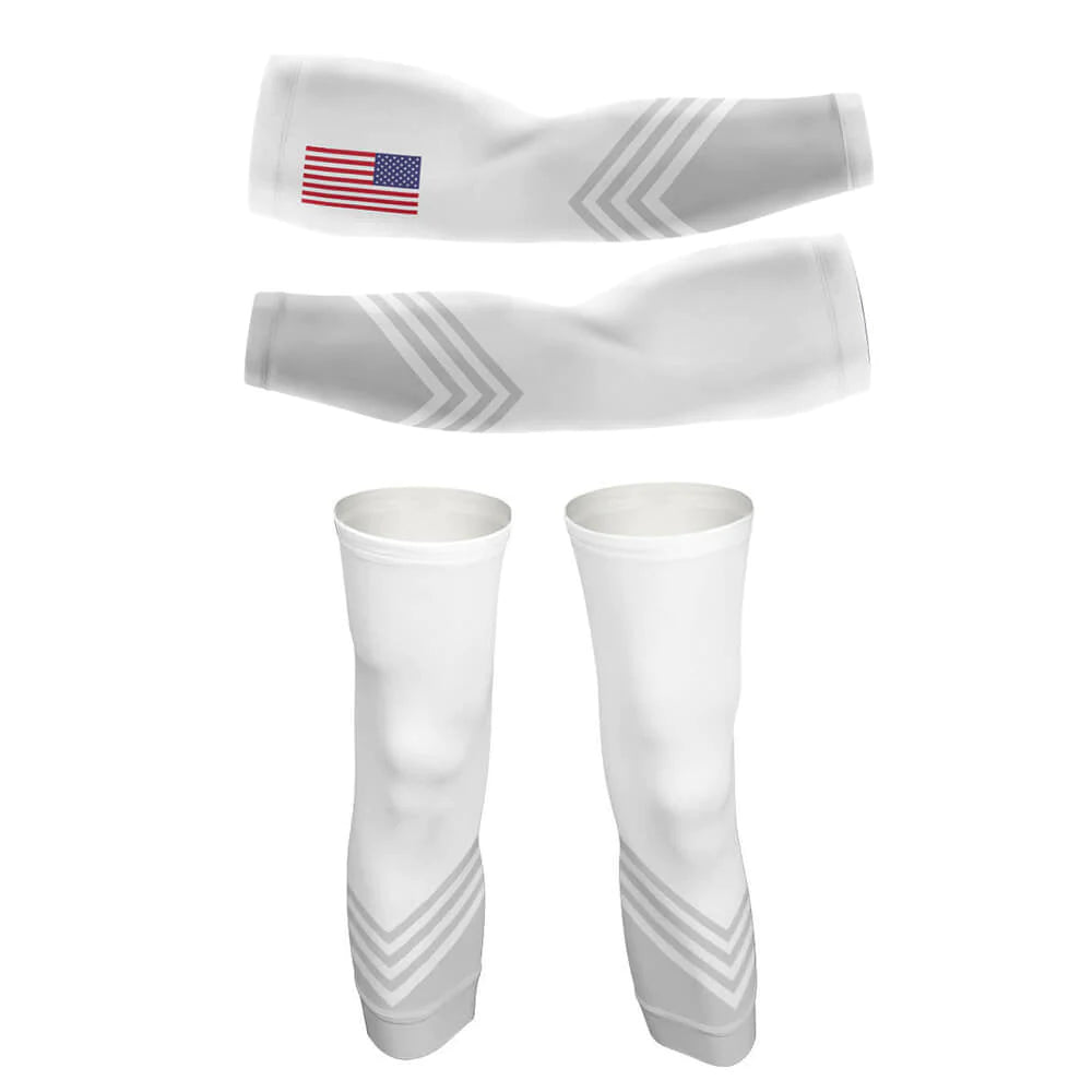 USA S5 White Arm And Leg Sleeves