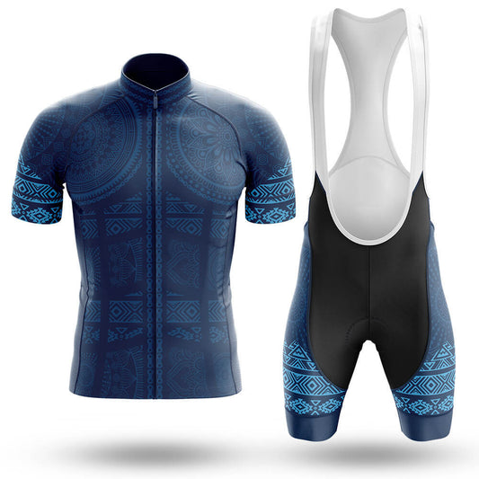 Blue Bike Pattern Men's Cycling Kit | Rsscsports