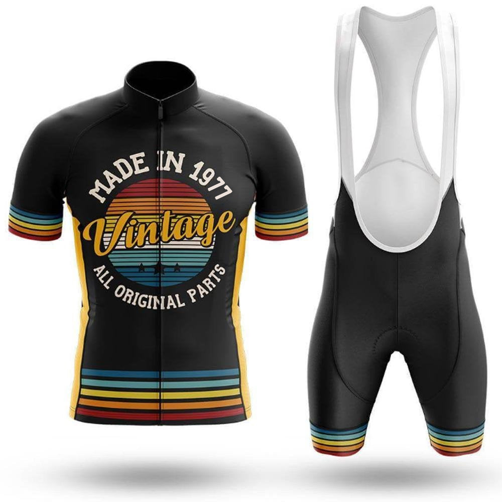 Retro Custom 1977 Year Vintage Men's Short Sleeve Cycling Kit | Rsscsports