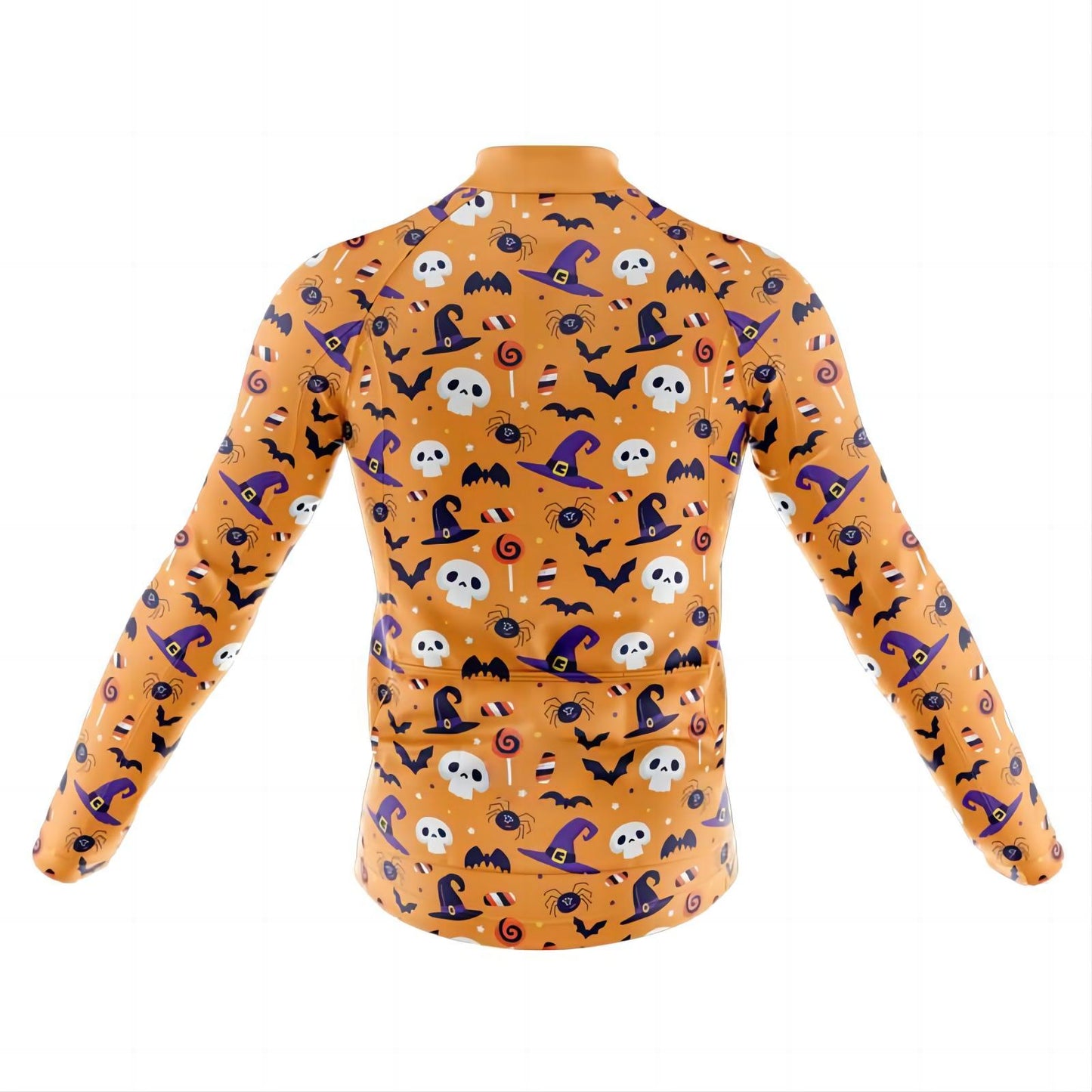 Maillot de cyclisme à manches longues pour homme Halloween