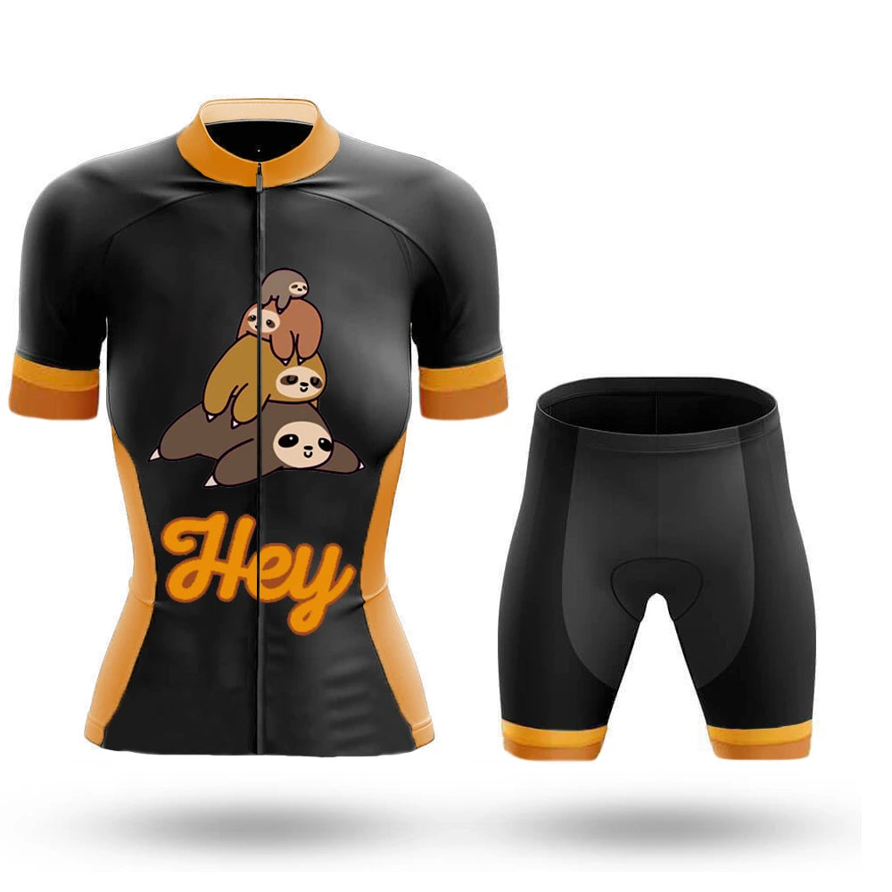 Hey Sloths Women's Short Sleeve Cycling Kit | Rsscsports