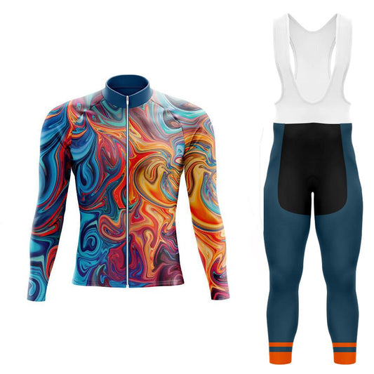 Liquid Marble Men's Long Sleeve Cycling Kit