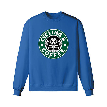 Coffee Drinking Cyclist Cycling Bicycle Riders Sweatshirt