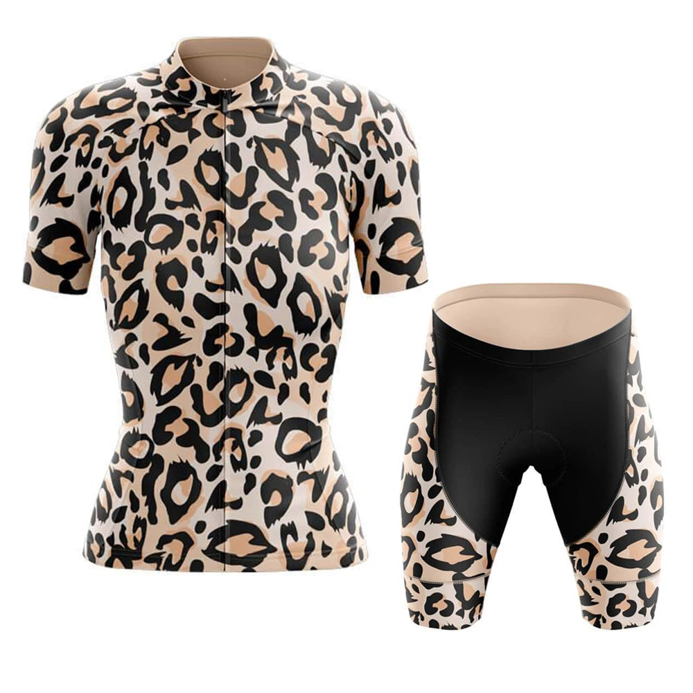 Snow Leopard Women's Short Sleeve Cycling Kit