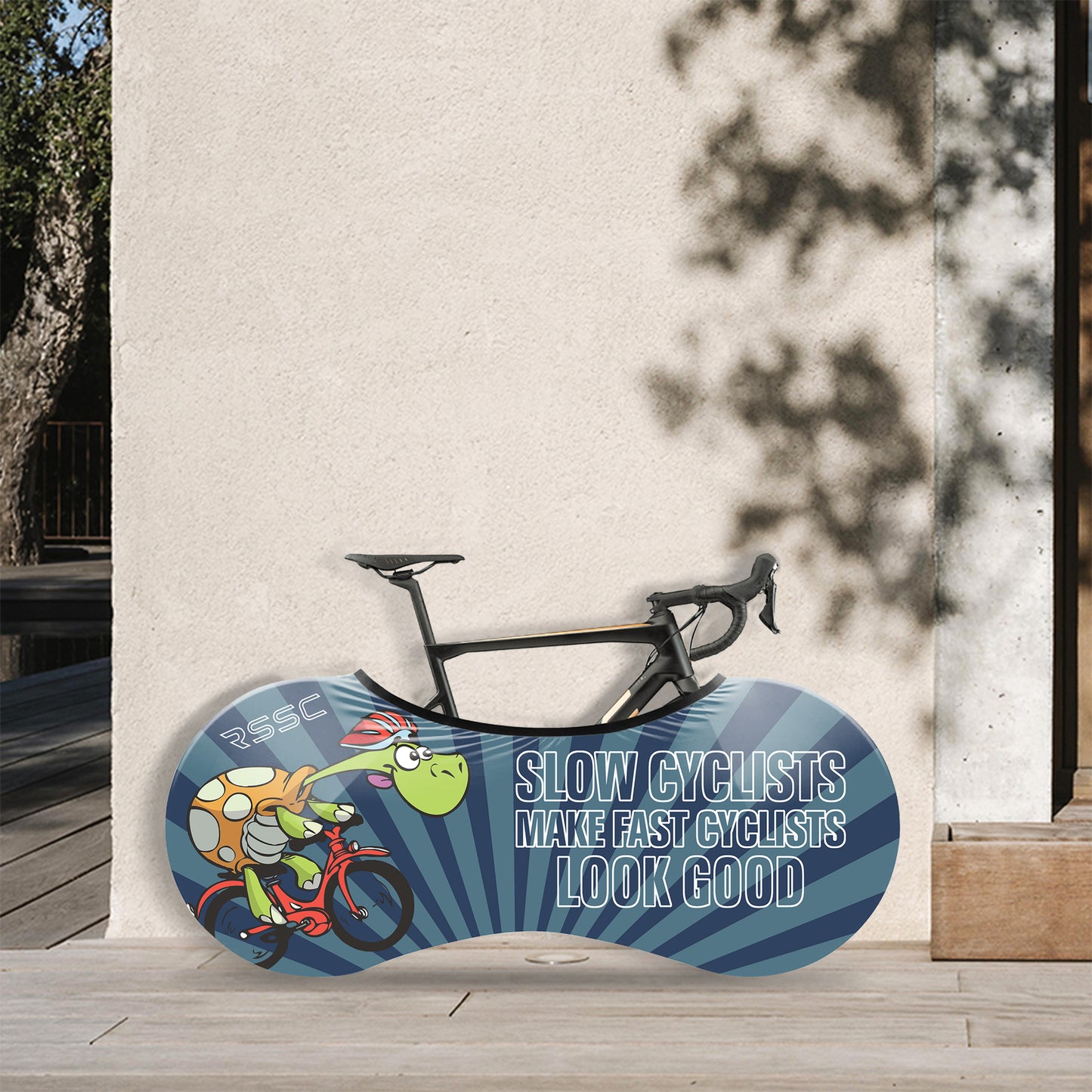 Slow Cyclist Bicycle Wheels Cover