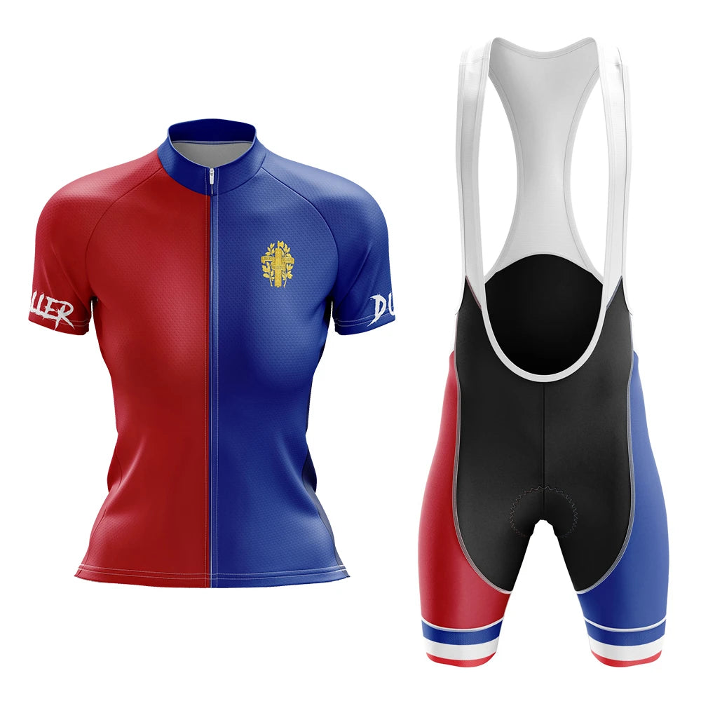 French team WORK HARD Women's Short Sleeve Cycling Kit | Rsscsports