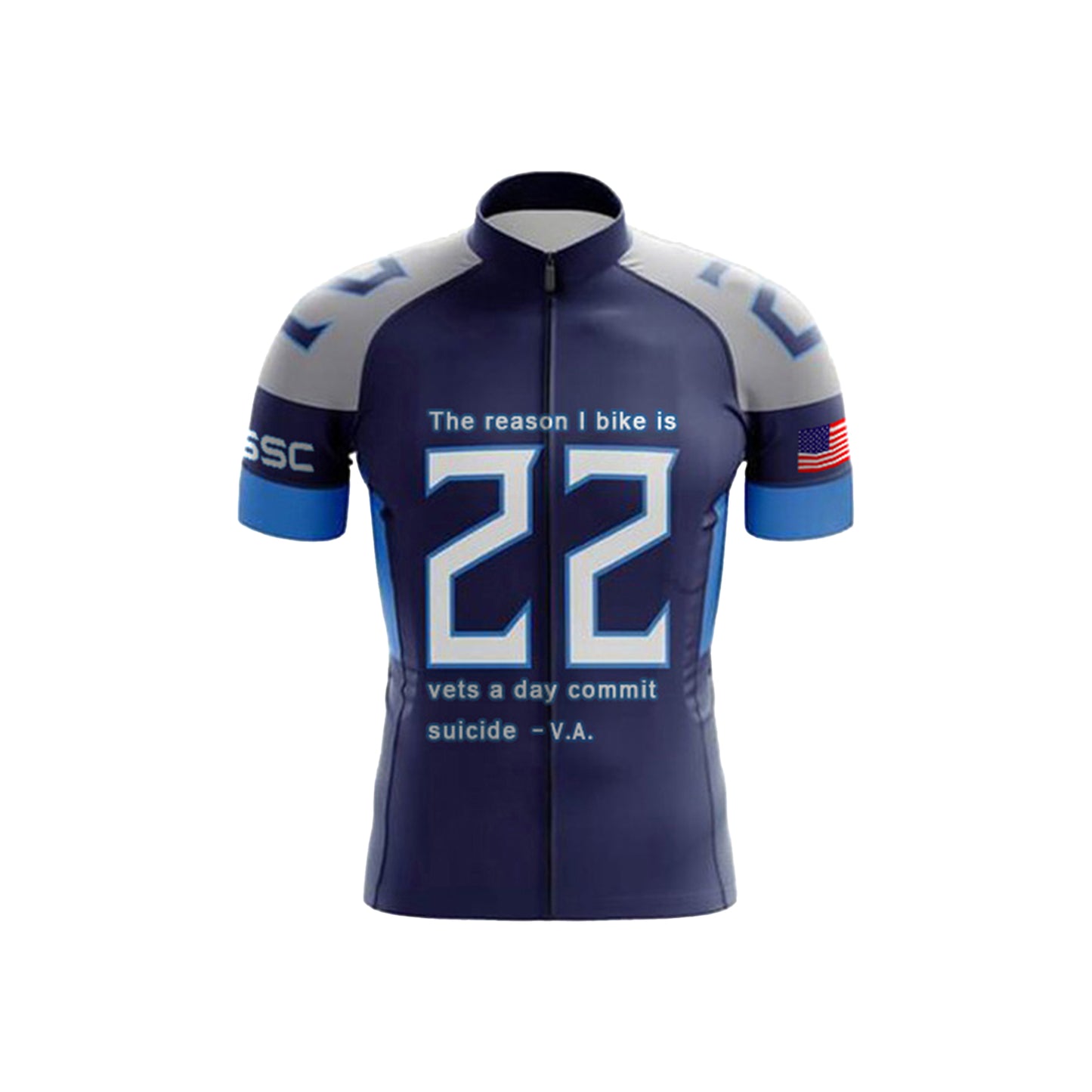 Pedal for Veterans' Mental Health Men's Short Sleeve Cycling Kit