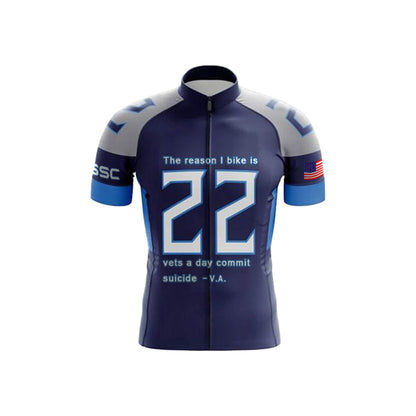 Pedal for Veterans' Mental Health Men's Short Sleeve Cycling Kit