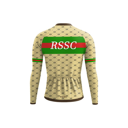 Emerald Stripe Men's Long Sleeve Cycling Kit