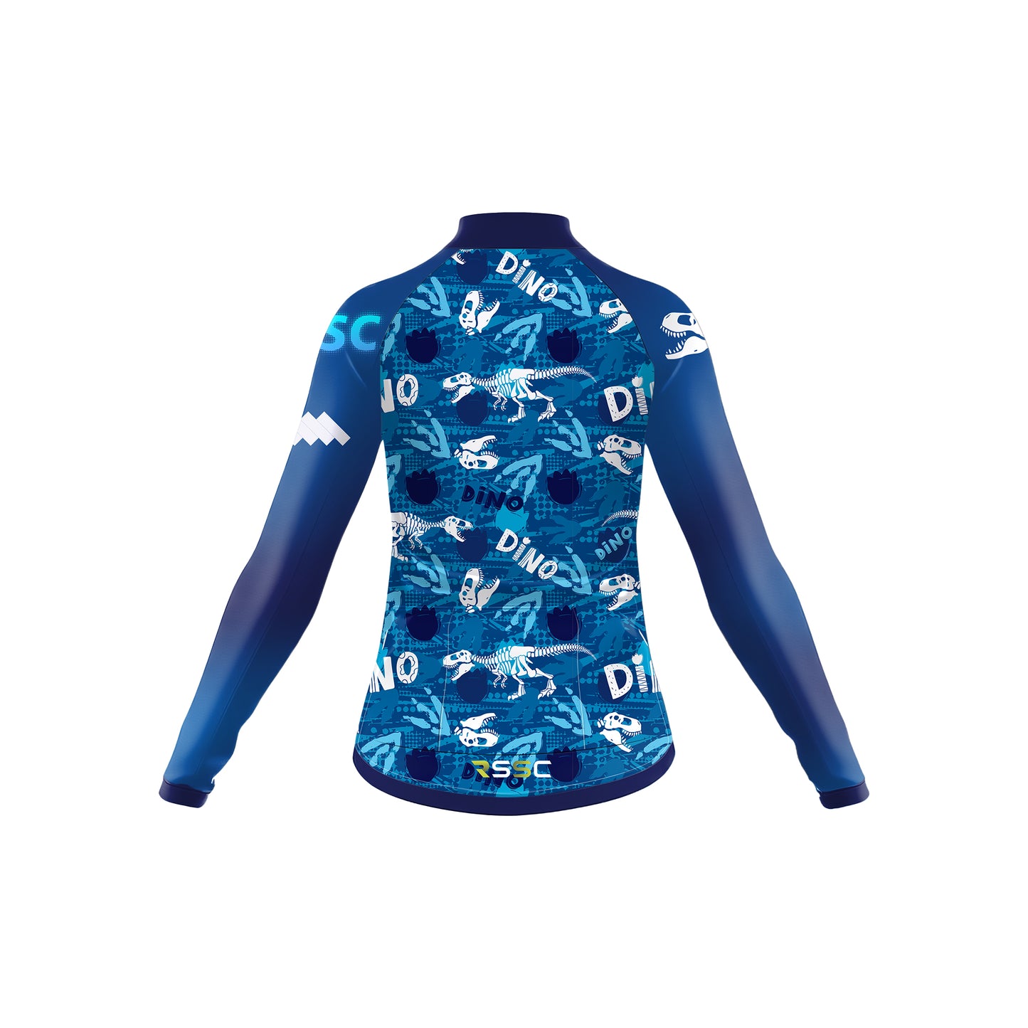 Dino Fossil Blue Women's Long Sleeve Cycling Kit