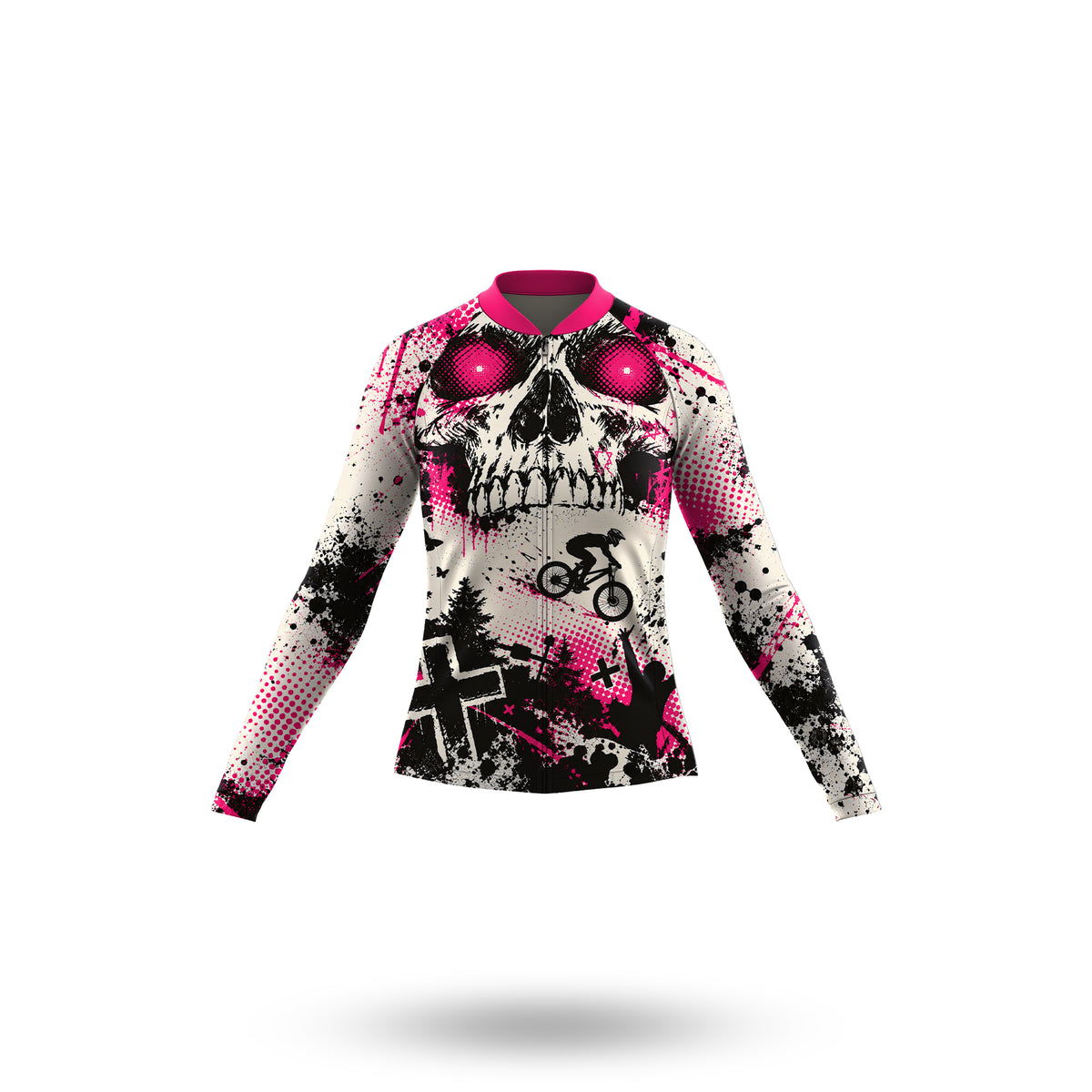 Conjunto ciclista de manga larga para mujer Colorful Abstract Movement