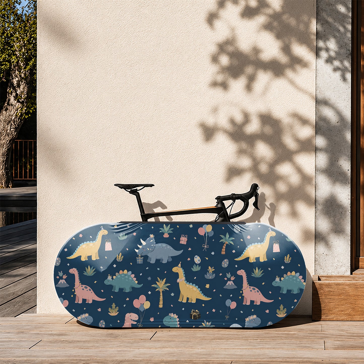 Dinosaur Pattern Bicycle Wheels Cover