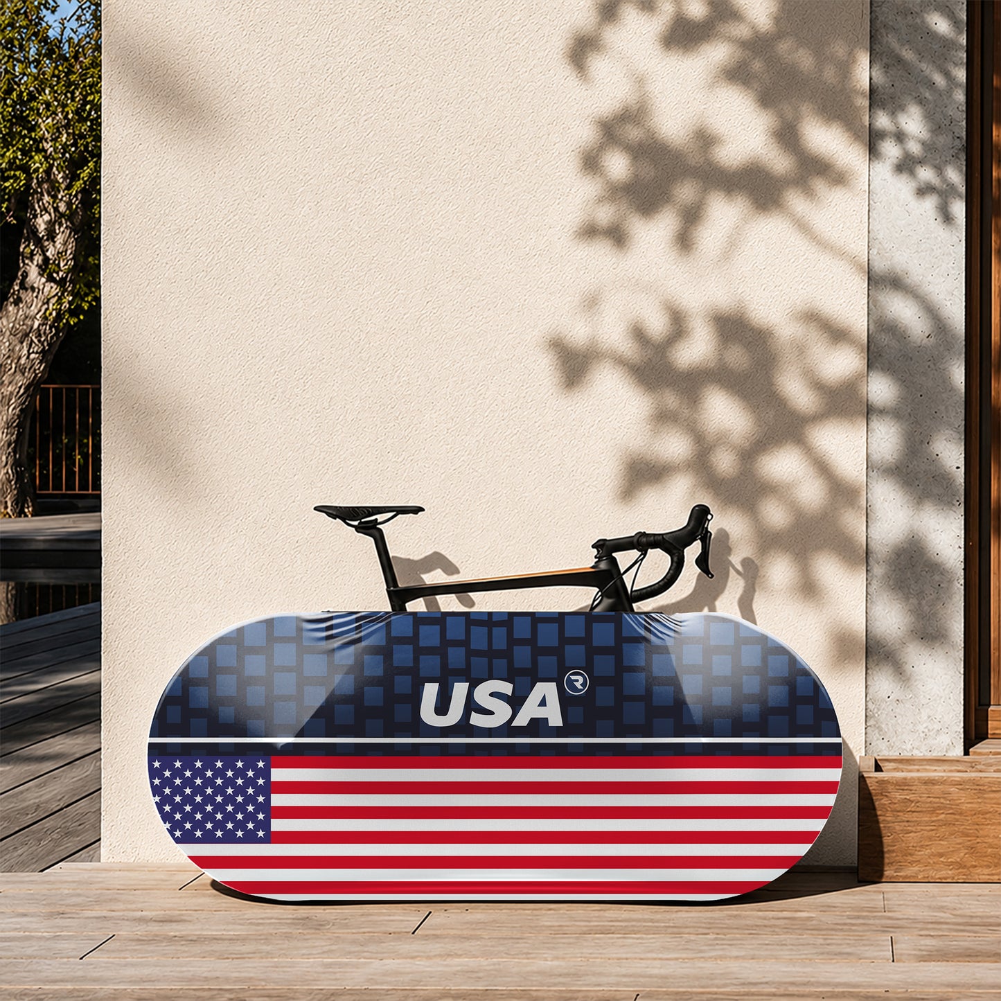 Housse de roue de vélo classique USA 