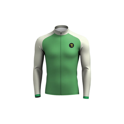 Vibrant Azure Edge Men's Long Sleeve Cycling Kit