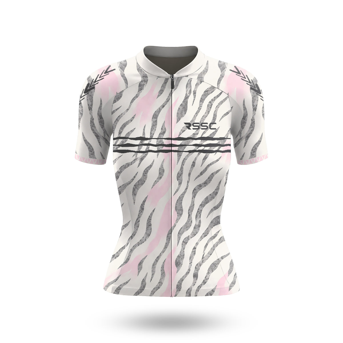 Blush Grey Wild Streaks Women's Short Sleeve Cycling Kit