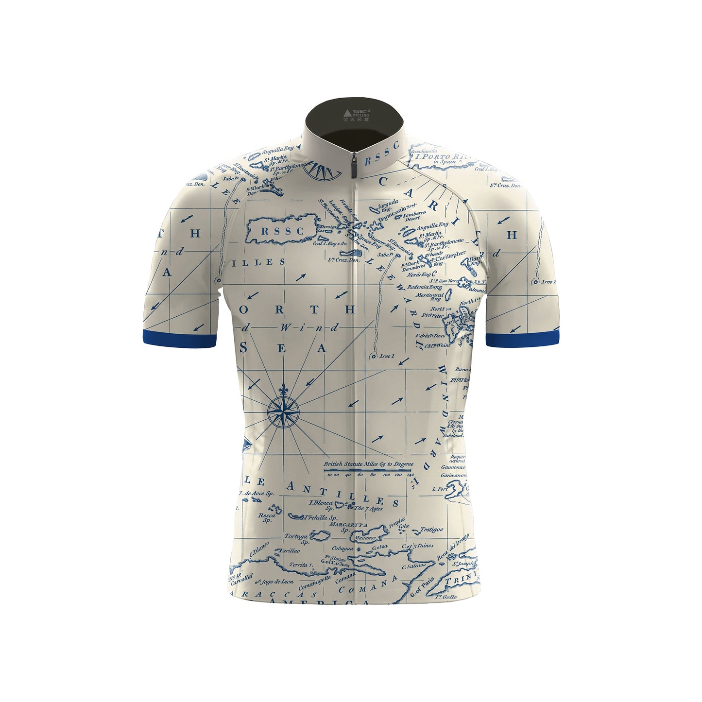 Vintage Chart Rider Men's Short Sleeve Cycling Kit