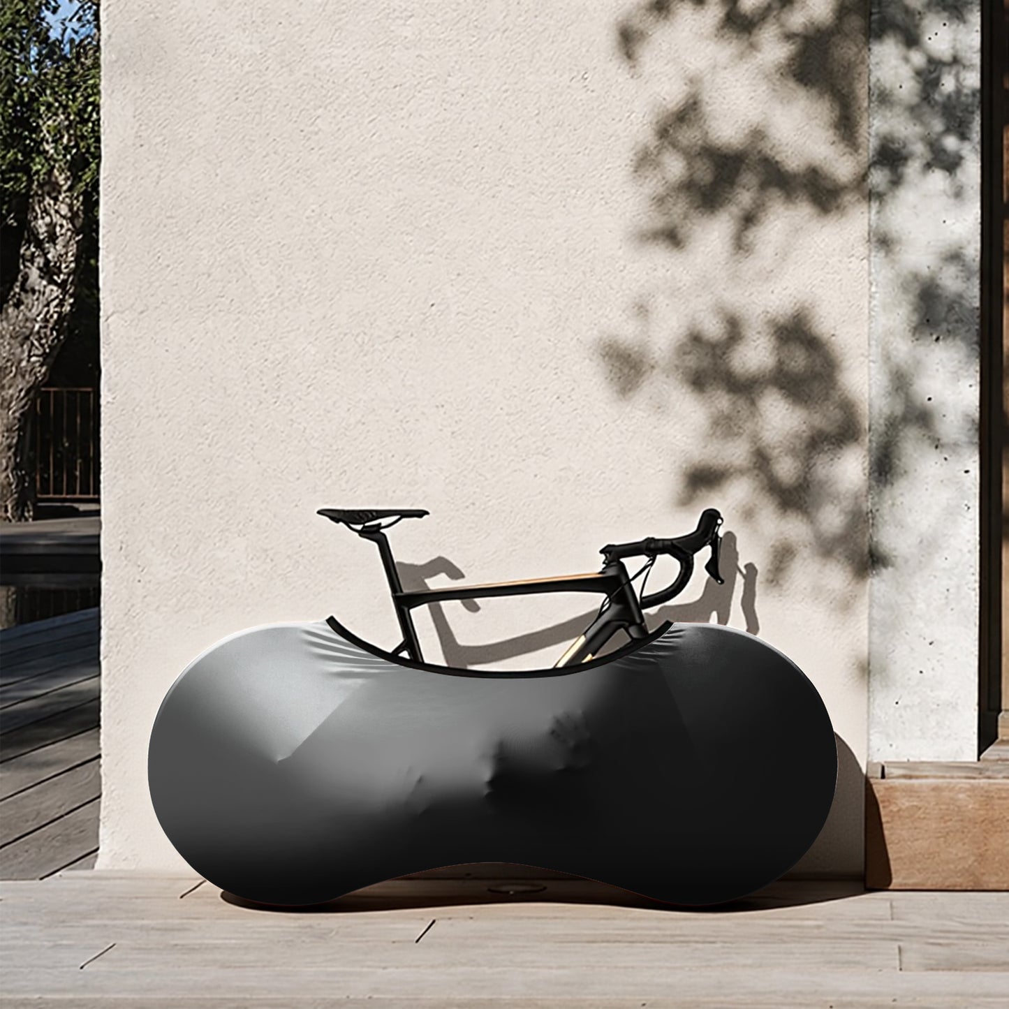 Ghost Black Bicycle Wheels Cover