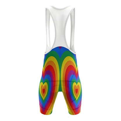 Rainbow Hearts Women's Short Sleeve Cycling Kit