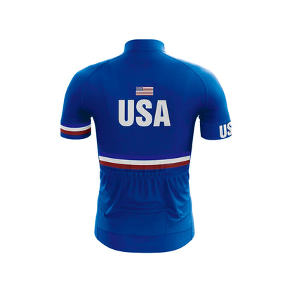 Tenue de cyclisme à manches courtes pour homme « États-Unis »