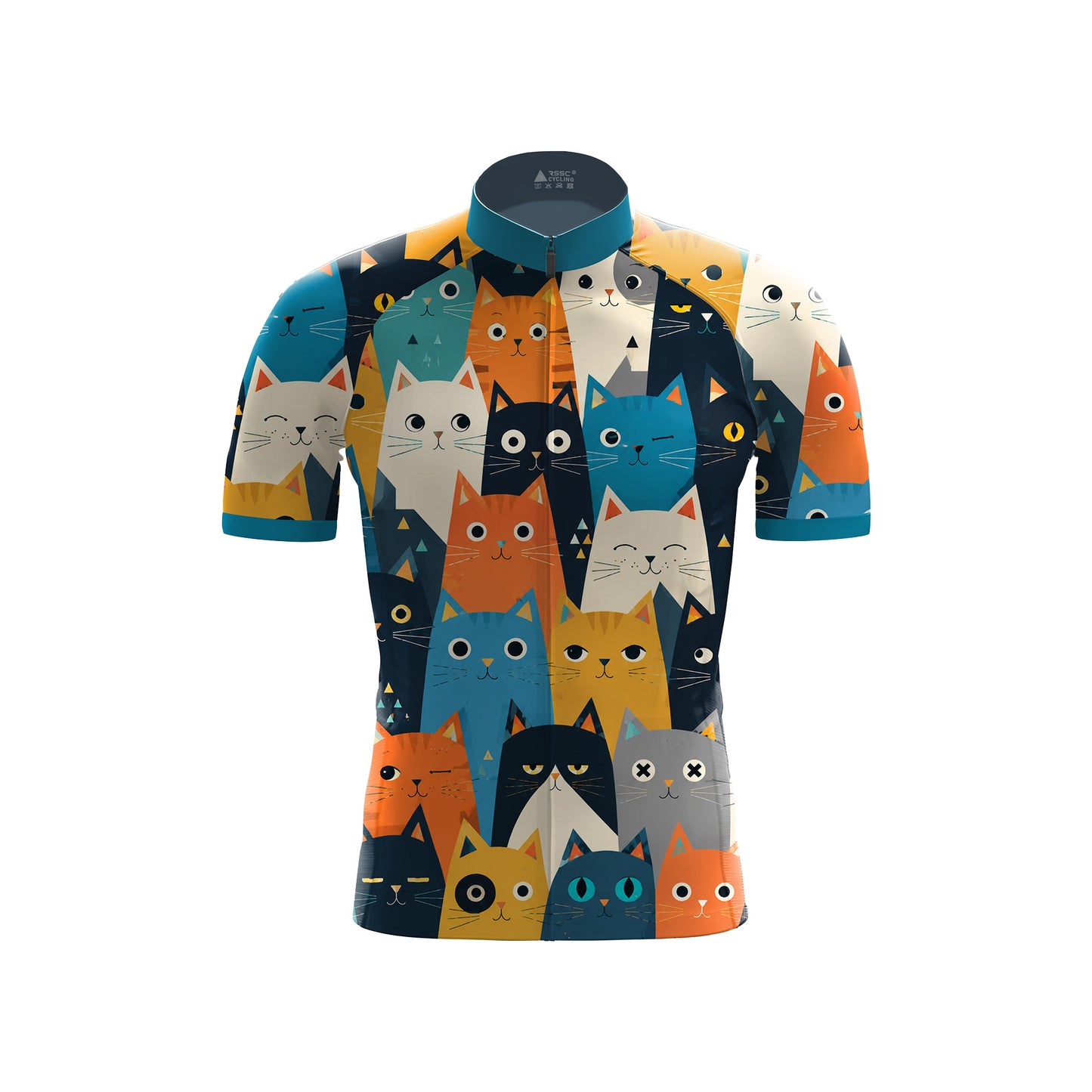 Cartoon Cat Men's Cycling Kit