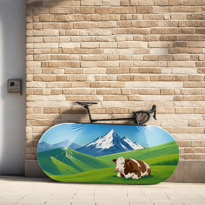 Swiss Cow Bicycle Wheels Cover