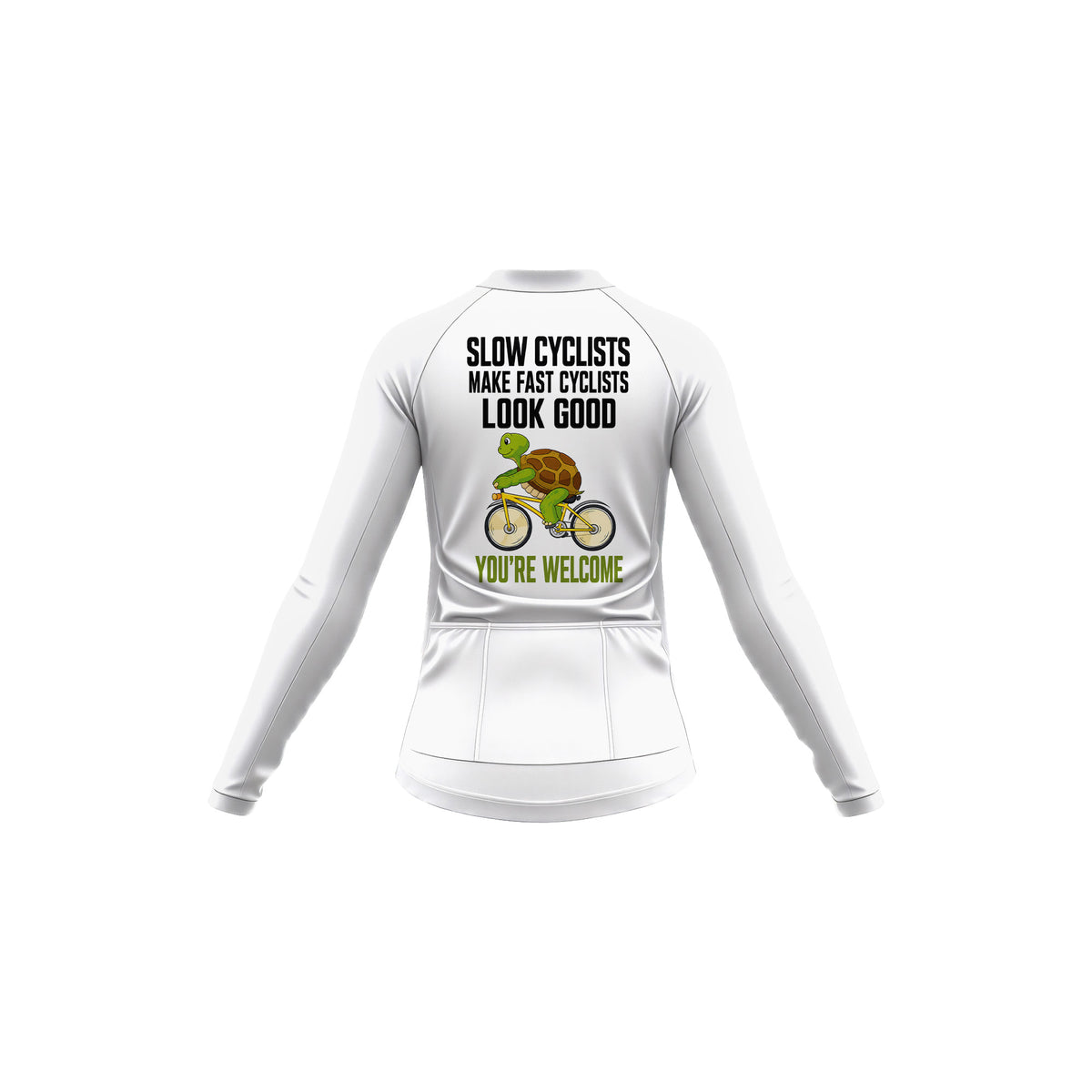 Kit de ciclismo de manga larga para mujer Los ciclistas lentos hacen que los ciclistas rápidos se vean bien